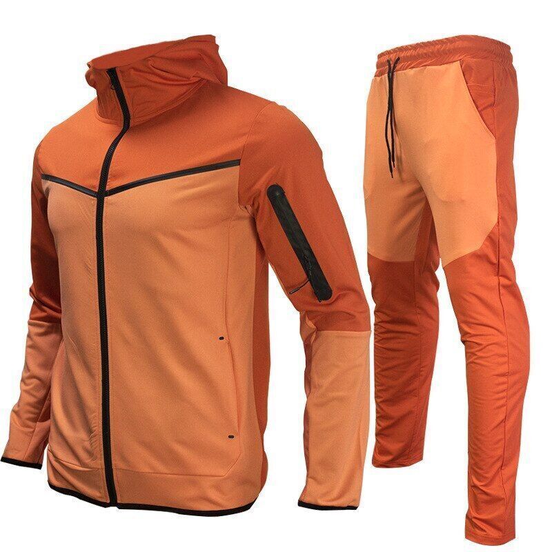 Hoodies Sweatpants 2Pieces Set Men Tracksuit Tops Joggers Pants Set Mens Suit