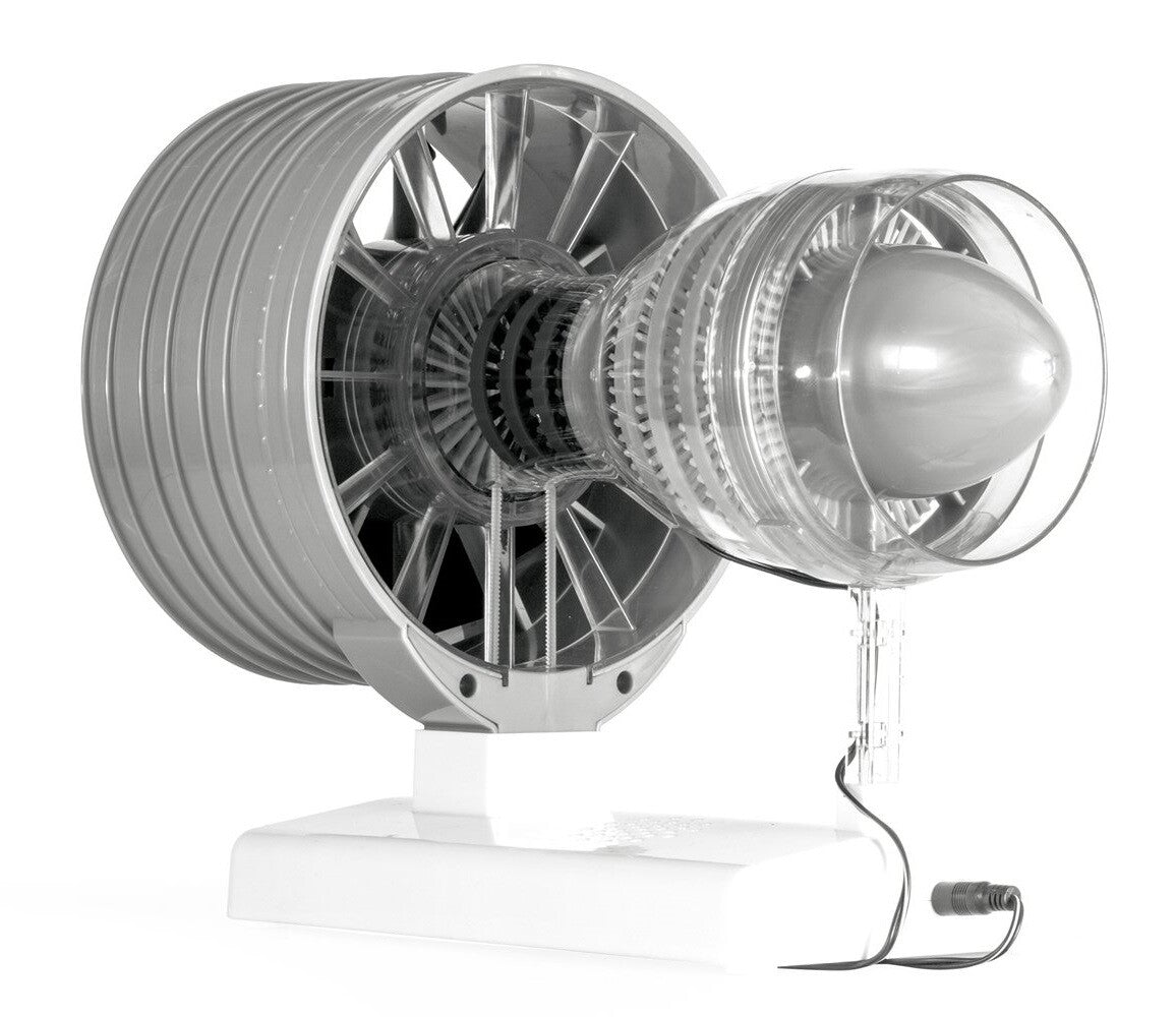Turbofan Engine Model Jet Aircraft Engine Movable Model Kit Rotatabl