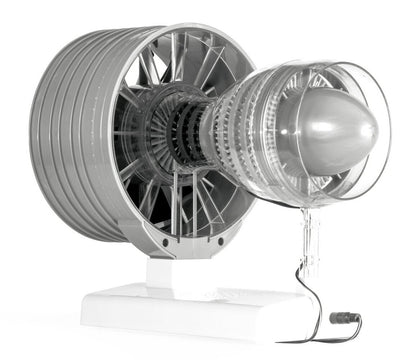 Turbofan Engine Model Jet Aircraft Engine Movable Model Kit Rotatabl
