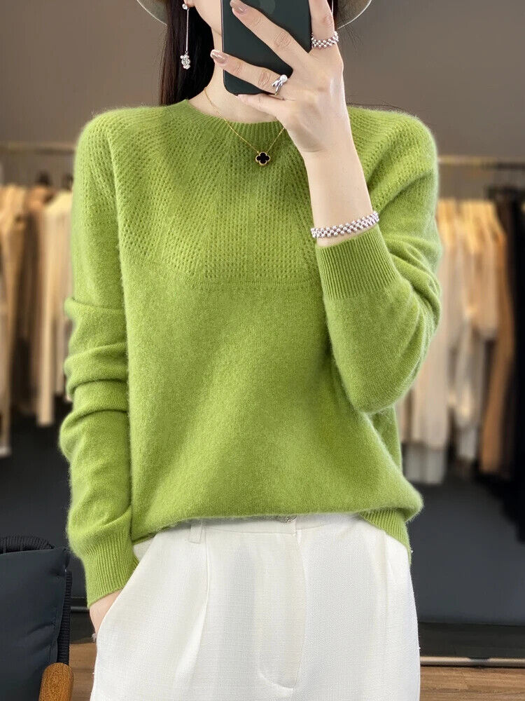 Autumn Winter Women Sweater O-Neck Pullovers Cashmere Knitwear Popular Clothes