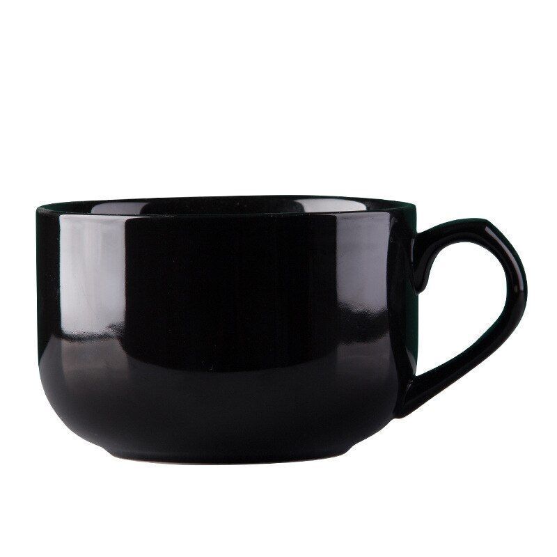 Coffee Mugs Large Capacity 700ml Ceramic Breakfast Oatmeal Milk Tea Cup Handgrip