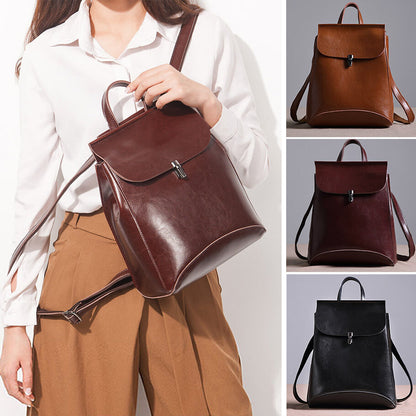 Convertible Small Real Leather Backpack Rucksack Shoulder Bag Purse Cute 2 Sizes