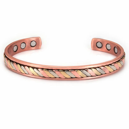 Women Healing Bracelet Tibetan Pure Copper Magnetic Men Fashion Jewelry Bangles