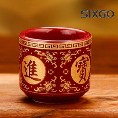 Ceramics Worship Wine Glass Buddha Offering Water Cups Temple Worship Cup
