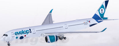 1:400 JC Wings Evelop AIRBUS A350-900 Passenger Airplane Diecast Aircraft Model