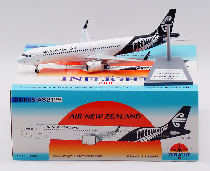 1:200 InFlight AIR NEW ZEALAND AIRBUS A321NEO Passenger Airplane Diecast Model