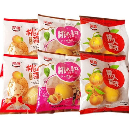 ！30g * 5 Pack Chinese Snack Sour, Sweet, Crispy Peach, Honey Peach