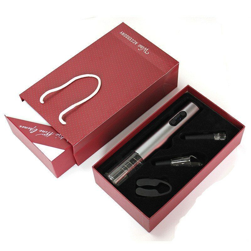 Kitchen Bar Tools 4Pcs Aluminum Alloy Wine Bottle Opener Electric Stopper Pourer