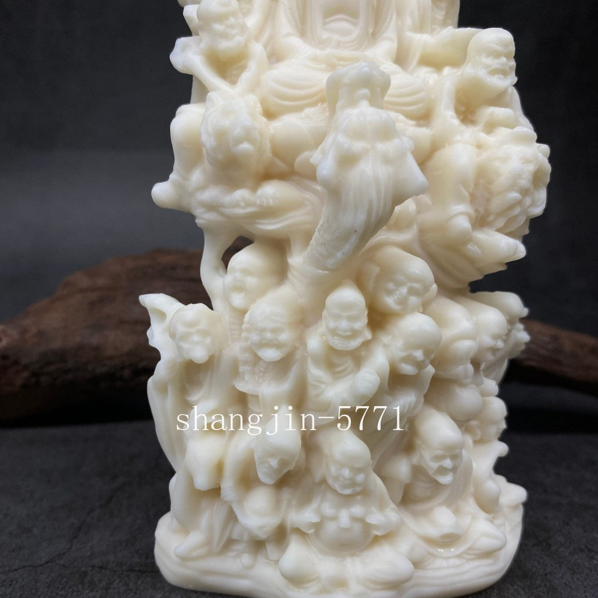 Eighteen Chinese Arhats Figure Statue Resin Sculpture Buddhist Figure Feng Shui