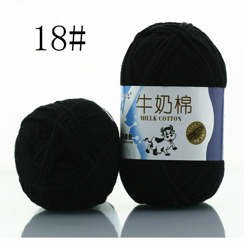 Hot Sale 50g Hand-woven Chunky Yarn Soft Milk Cotton Knitting Baby wool yarn