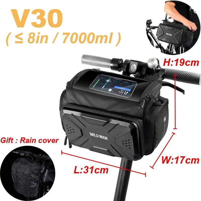 Electric Scooter Bag Accessories Waterproof Front Bike Bicycle Parts Rainproof