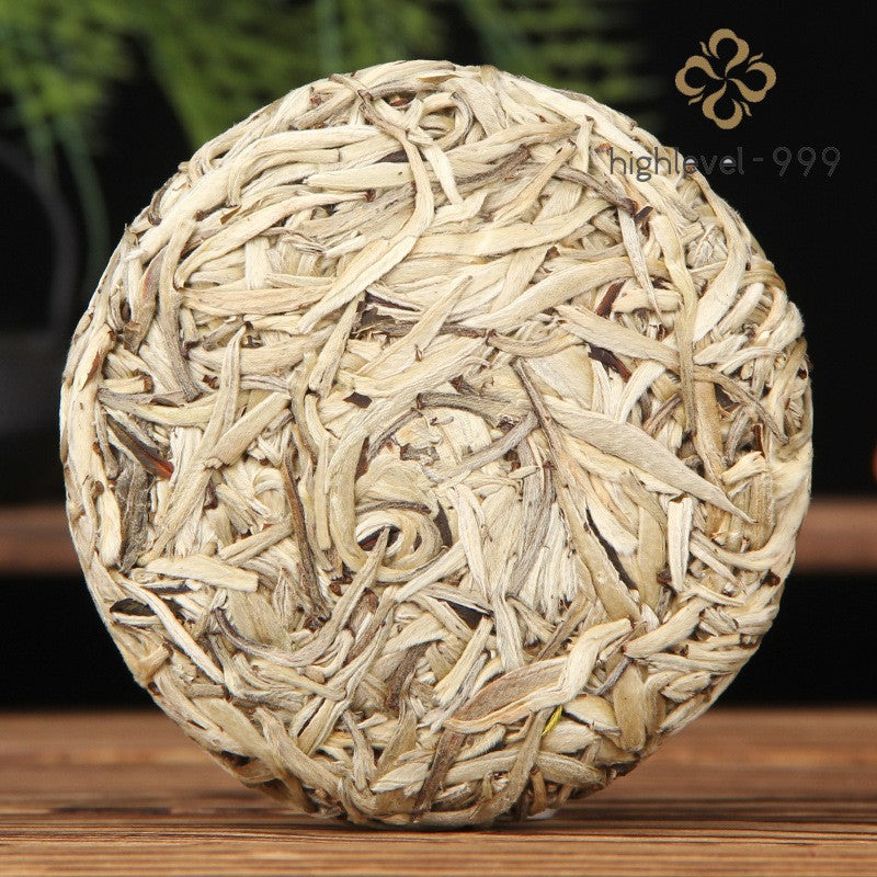 100g White Tea Baihao Yinzhen Spring High Mountain Bud Compressed Tea Cake