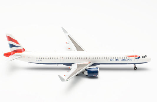 1:200 Herpa British Airways Airbus A321neo Passenger Airplane ABS Plastic Model