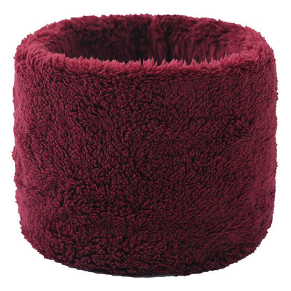 Unisex Winter Warm Plush Ring Scarf Faux Rabbit Fur Headband Collar Bandana