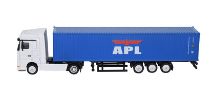 1:87 40GP Metal Shipping Container Truck Model Toy Home Office Decor Gift