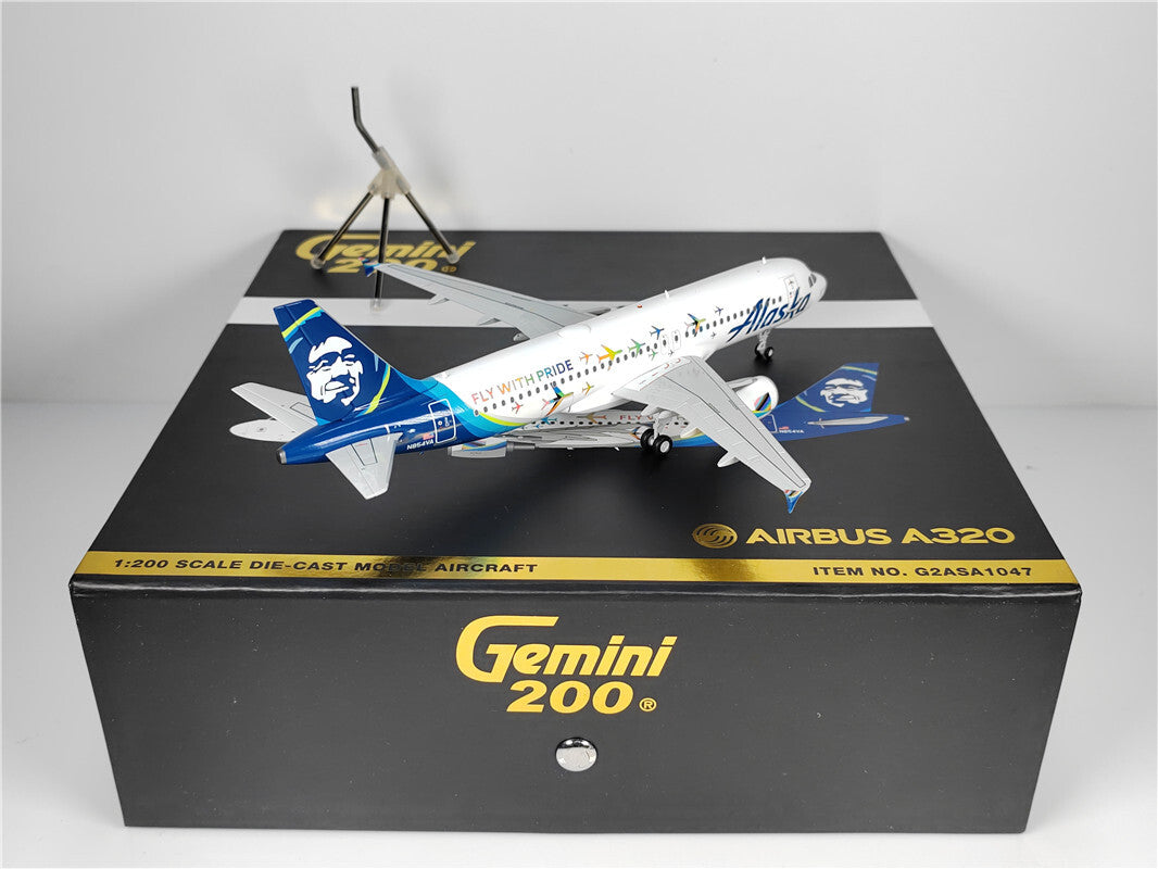 1:200 Geminijets Alaska AIRBUS A320 Airplane Diecast Aircraft Model