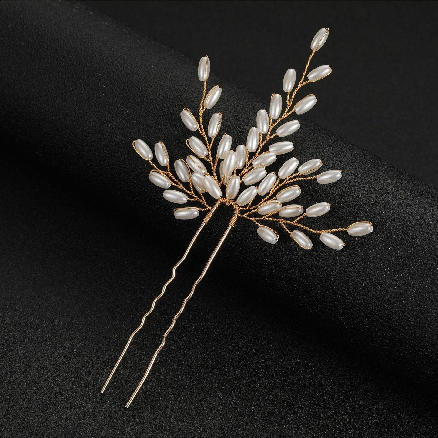 Women Hair Combs Korean Fashion Pearl Handmade Hairpins Clip DIY Styling Jewelry