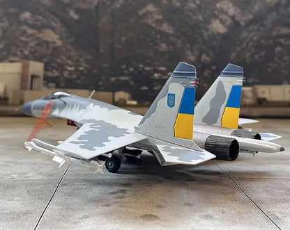 1:72 JC Wings Su-27 Flanker Ukrainian Air Force 2023 Fighter Plane Diecast Model