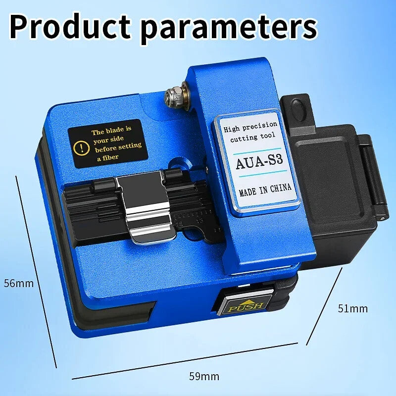 AUA-S3 Fiber Cleaver FTTH Cable Fiber Optic Cutting Knife Three-in-one Clamp