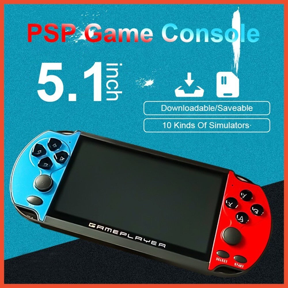 X7 Plus 5.1" Dual Joystick Portable Handheld Game Console Built-in 10000+ Games