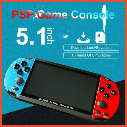 X7 Plus 5.1" Dual Joystick Portable Handheld Game Console Built-in 10000+ Games