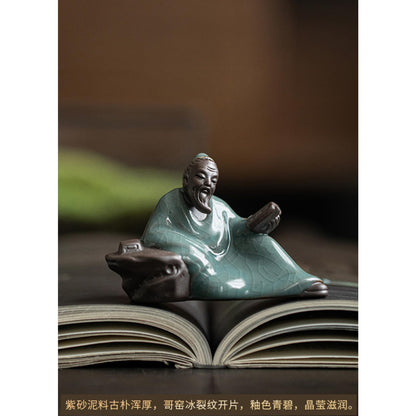 Chinese Purple Sands Tea Pet 9cm 3.6in Tea Table Decoration for Tea Ceremony