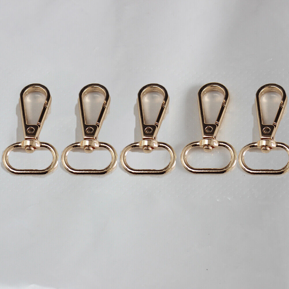 5PCS 4 Sizes Metal Swivel Trigger Lobster Clasp Hook Key Chain DIY Bag Parts ಇ