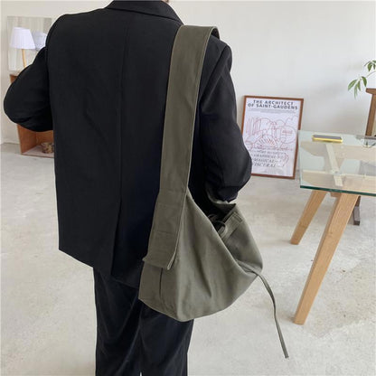 Women Bandage Crossbody Bag Canvas Shoulder Bag Female Bag Student Bag