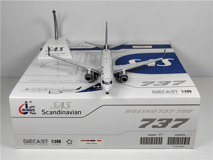 JC Wings Scandinavian Airlines for Boeing B737-700 SE-RJX 1/200 Aircraft Model