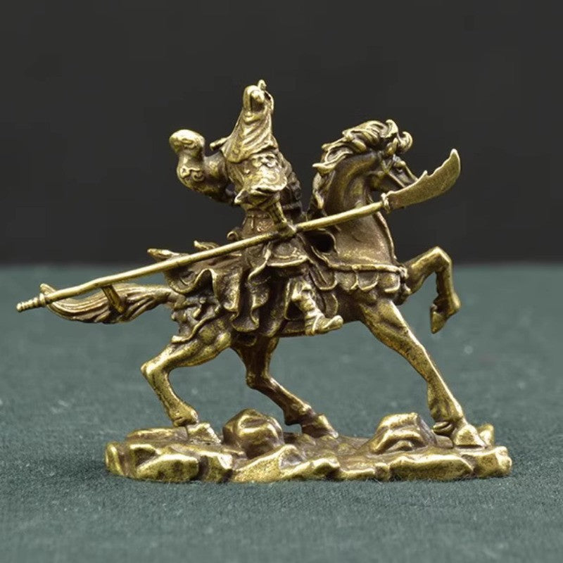 Antique Guanggong Statue Decoration Bronze Traditional Casting Table Decoration -