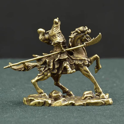 Antique Guanggong Statue Decoration Bronze Traditional Casting Table Decoration -