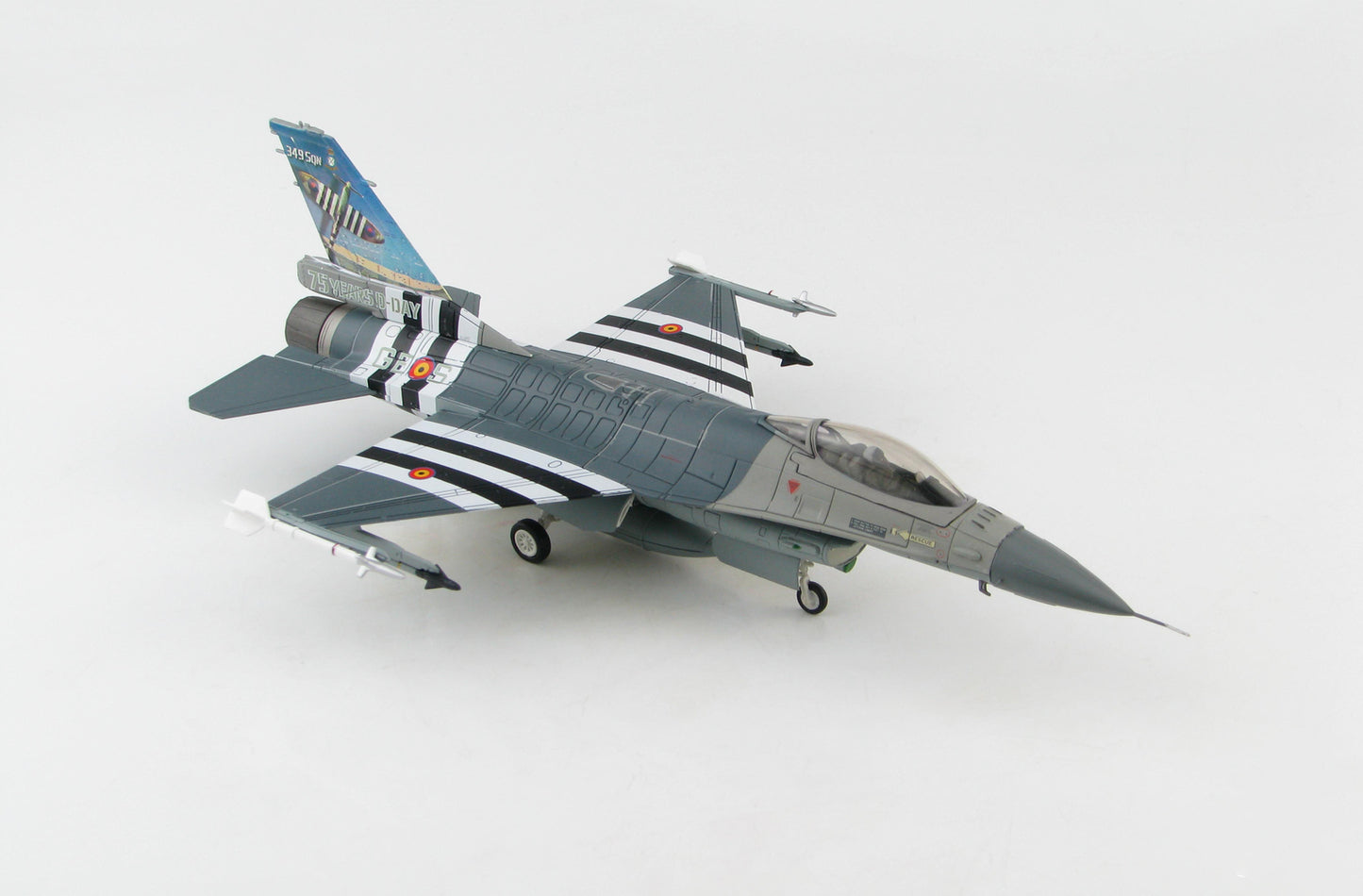 HM Lockheed F-16AM "75 Years D-Day"FA-124 349 Sqn. Belgian 1/72 diecast model