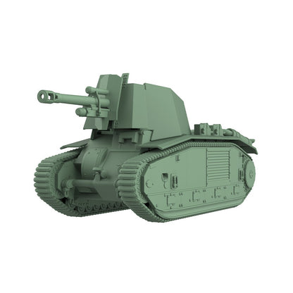 SSMODEL SS200664 1/200 Military Model Kit France 105 leFH18B2 Self-Propelled Gun
