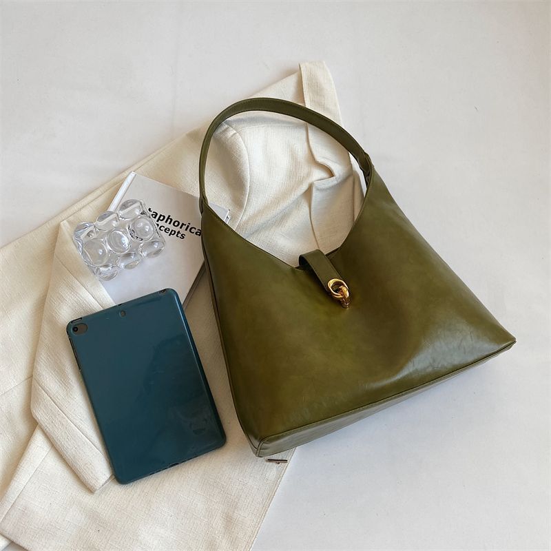 Large Bag Handbags Vintage Shoulder Bags Handbag Brown Synthetic Leather Purse