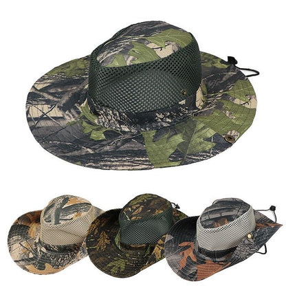 Summer Bucket Boonie Hat Fishing Sun Brim Cool Mesh Top Garden Outdoor Cap Hats