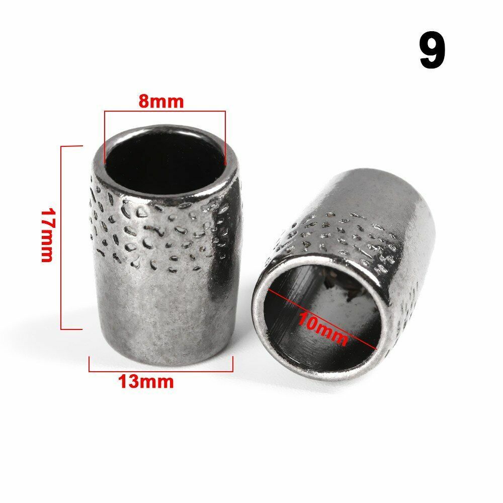 10pcs Metal Charms Buckles Paracord Beads Bracelet Survival Tool Knife Wristband