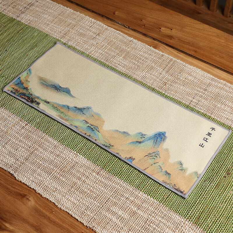 Chinese Painting Tea Table Absorbent Tea Cloth Kung Fu Rag Tea Towel Napkin