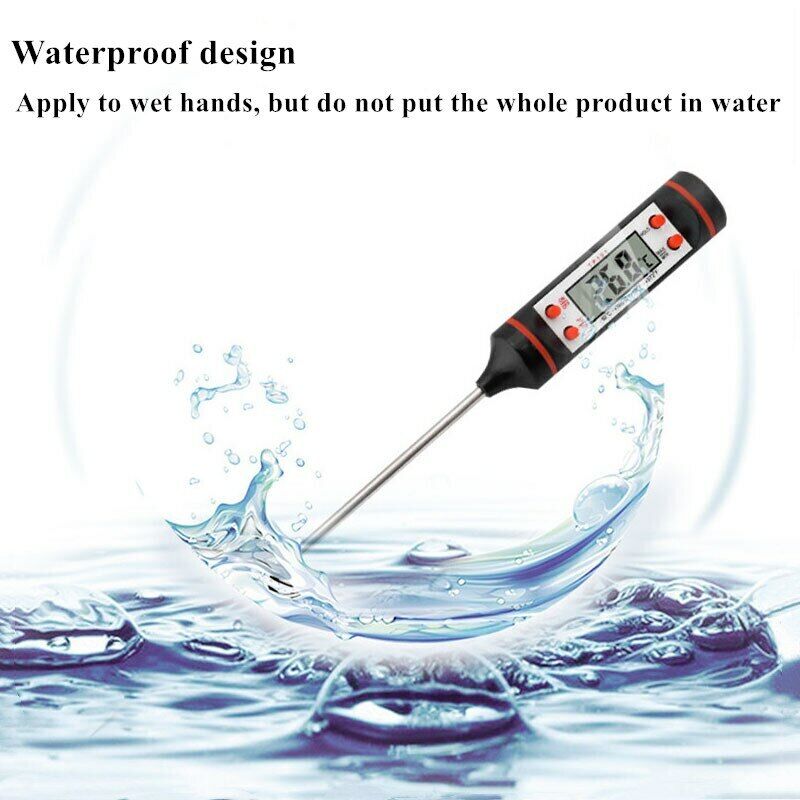Handy Water Temp Gauges Food Thermometer Digital Display Temperature Sensors