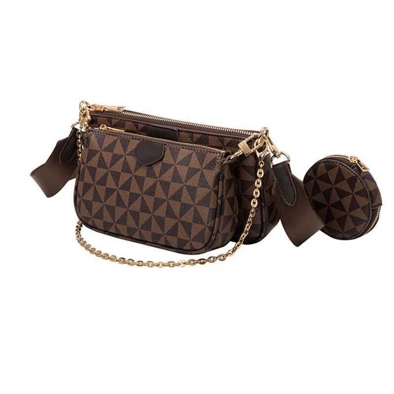 Handbag Women Shoulder Bag Purse Handbag Pouch Crossbody 23*13*11 CM Brown Black