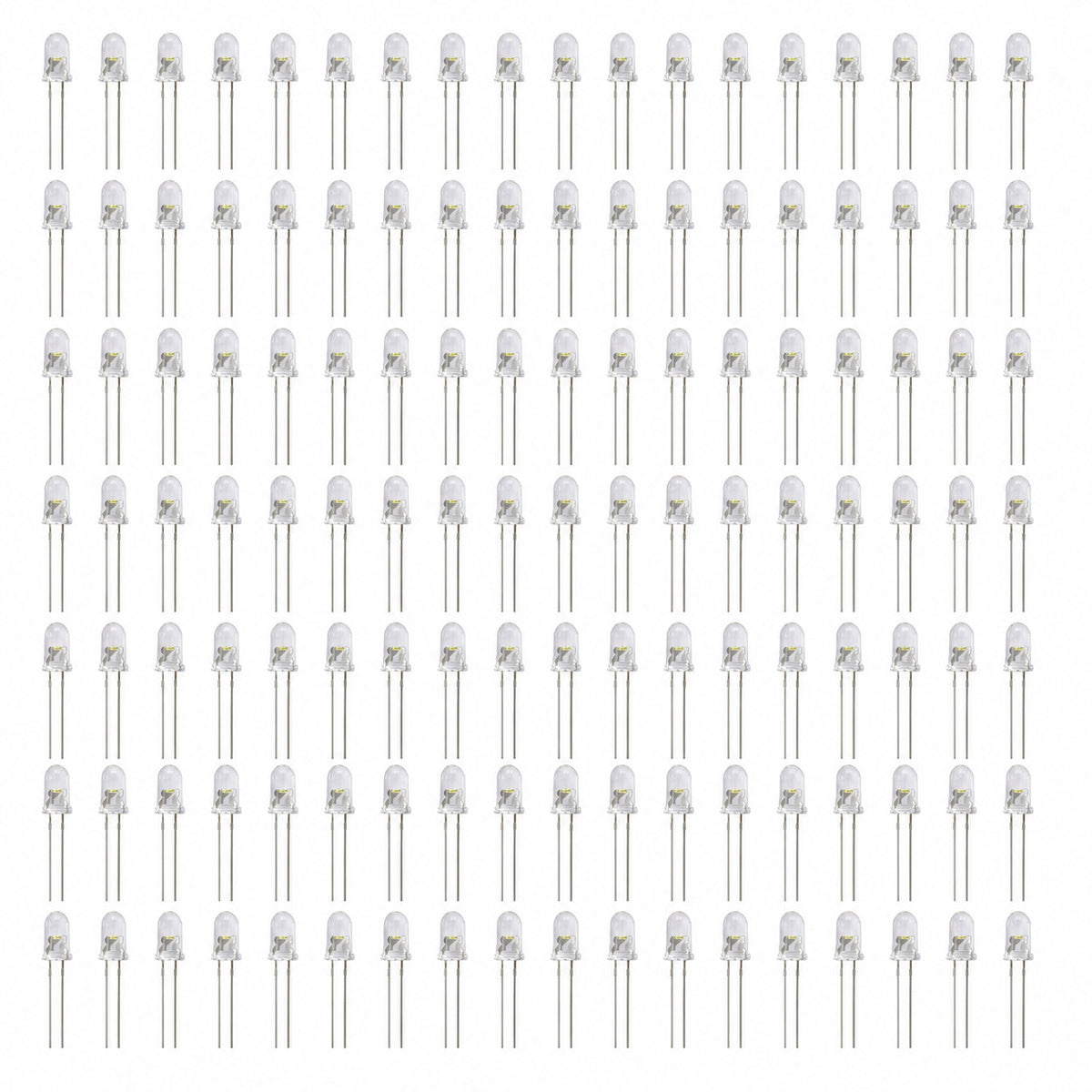 100 Pack Super Bright LED - Blue - 5mm - Water Clear Lens