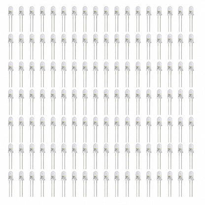 100 Pack Super Bright LED - Blue - 5mm - Water Clear Lens