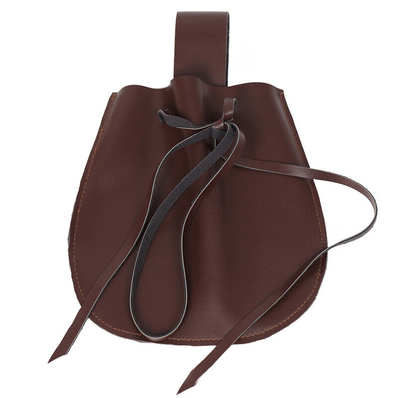 Unisex Retro Faux Leather Waist Bag Medieval Knight Cosplay Waist Purse Pouch