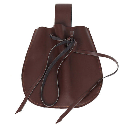 Unisex Retro Faux Leather Waist Bag Medieval Knight Cosplay Waist Purse Pouch