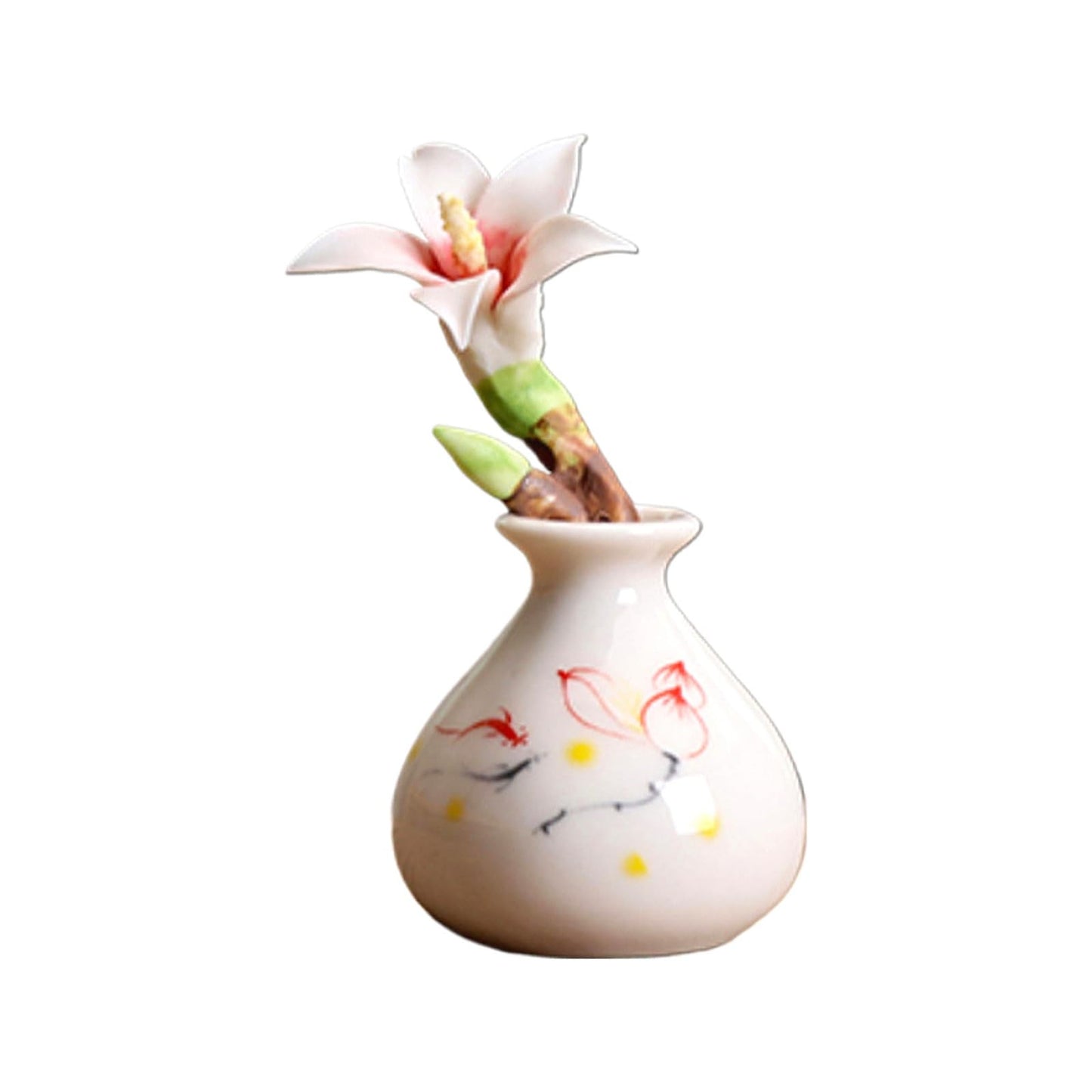 Chinese Orchid Ceramic Tea Pet 15cm 6in Kung Fu Tea Set Decoratio Tea Ceremony