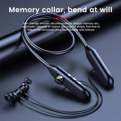 Wireless Bluetooth 5.3 Neckband Headphones Mic Headset Stereo Earbuds Earphone