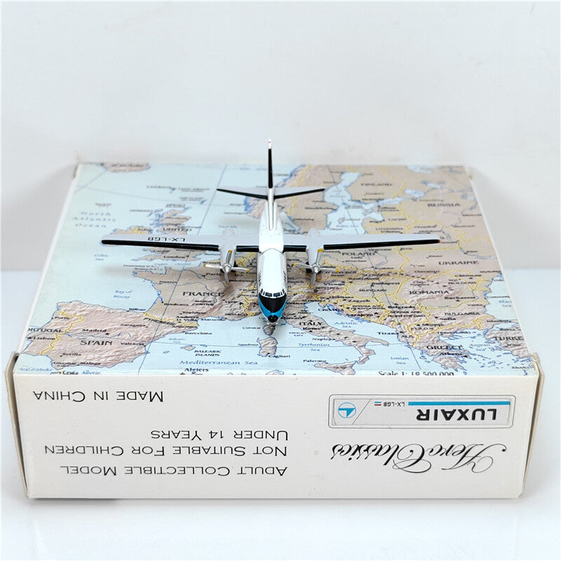 1:400 Aviation LUSAIR Plane FOKKER F-27-100 Diecast Aircraft Model