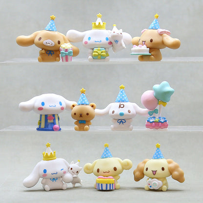 Cinnamoroll Chef Dog Birthday Party DIY Cake Decoration 8pcs