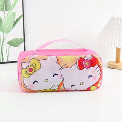 Cartoon Portable Women's Underwear Storage Bag Travel Cosmetics Storage