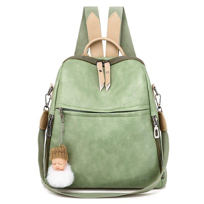 Synthetic Leather Backpacks School Bags Large School Bags Student Book Bag Retro