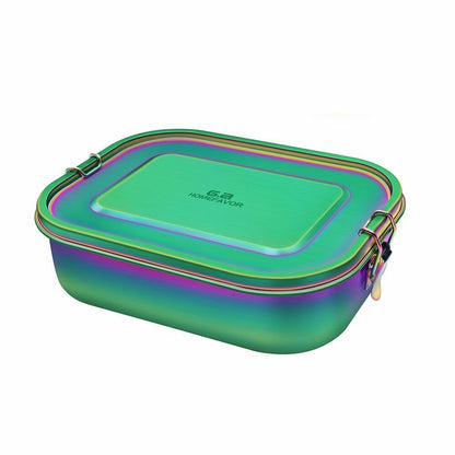 Lunch Container Stainless Steel Food Snack Storage Boxes Eco-friendly Rectangle